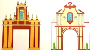Diseño de las portadas del Corpus Christi de Sevilla 2013