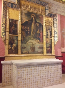 Virgen de los Navegantes en el Alcázar de Sevilla