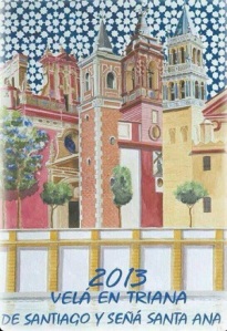 Cartel de las fiestas de la Velá de Santiago y Santa Ana 2013