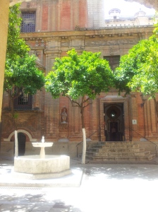 Patio de los Naranjos en la iglesia del Salvador de Sevilla
